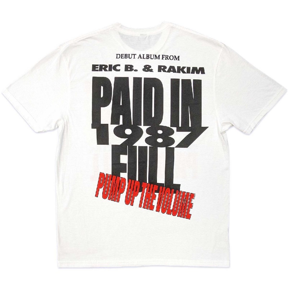 Eric B. & Rakim - Pump Up The Volume Heren Tshirt - Wit